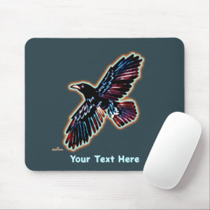Iridescent Raven Mousepad