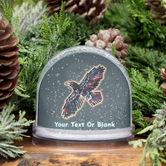 Iridescent Raven Schneekugeln (Winter)