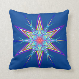 Iridescent schimmerende Snowflake Star Throw Kisse Kissen