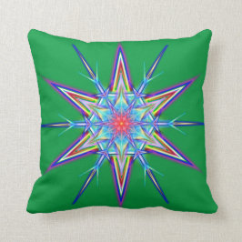 Iridescent schimmerende Snowflake Star Throw Kisse Kissen