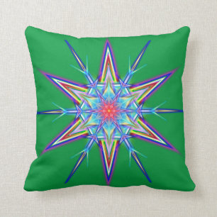 Iridescent schimmerende Snowflake Star Throw Kisse Kissen