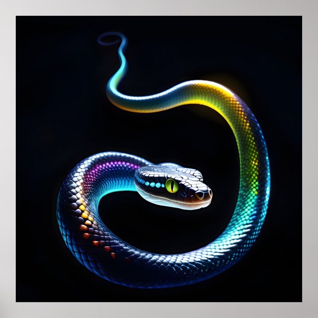 Iridescent Snakes Poster (Vorne)