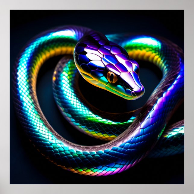 Iridescent Snakes Poster (Vorne)