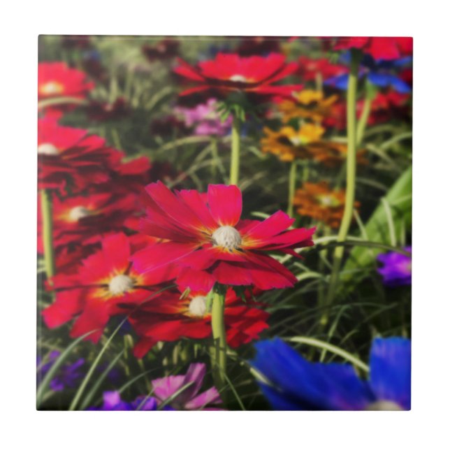Iridescent Spring Decoration Tile Fliese (Vorderseite)