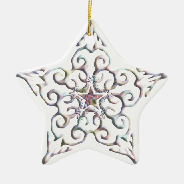 Iridescent Star Ornament (Vorne)