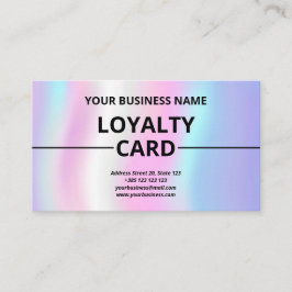 Iridescent Textur Moderne Niedliche Treuekarte