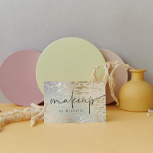 Iridescent texturierte moderne Makeup Artist Visitenkarte