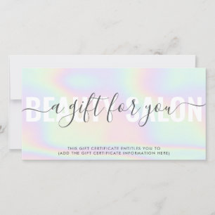 Iridescent trendy Gefälle Regenbogensalon Geschenk