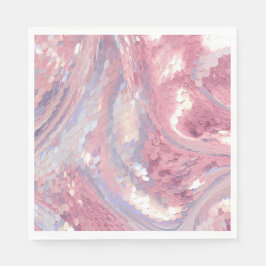 Iridesecent Pink and Purple Sequin Serviette