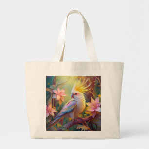 Iridesing Wing Cockatiel Fantasy Bird Jumbo Stoffbeutel