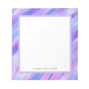 Irideszierende Ribbons Personalisiert Notepad 5.5" Notizblock