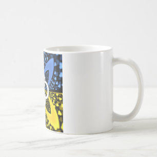 Iridische Herzen Nahtloses Tupfen-Abstraktkunst-De Tasse
