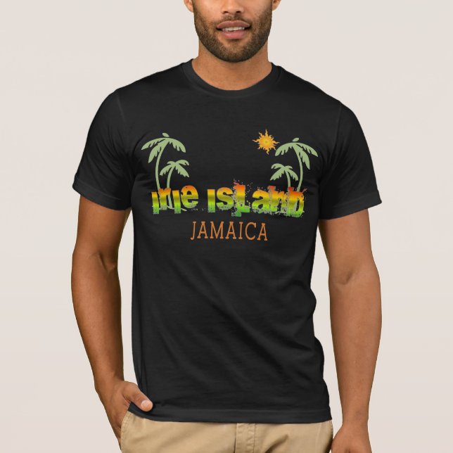 Irie Insel Jamaika T-Shirt (Vorderseite)