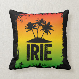 Irie Jamaican Patois Chill Out Hello Black Sunset Kissen