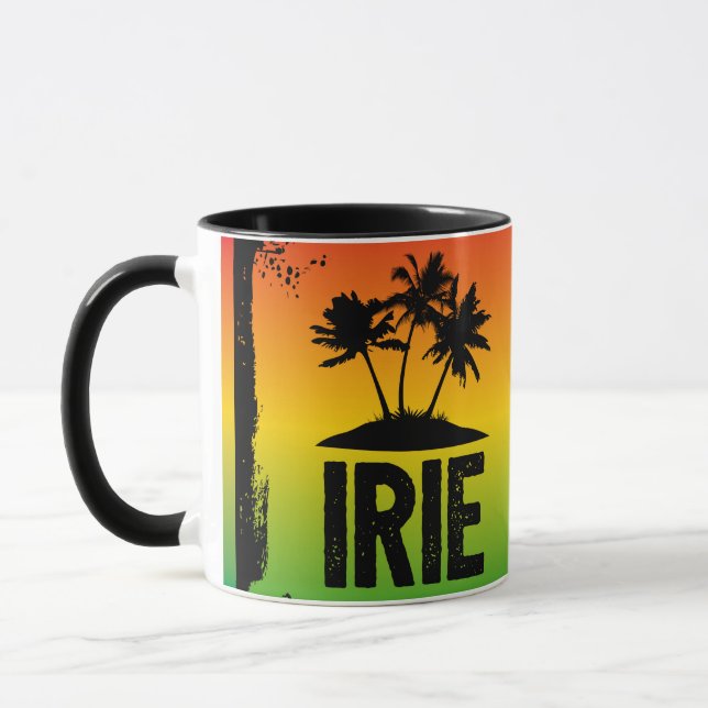 IRIE Jamaican Rastafarian Flag Farben Karibik Tasse (Links)