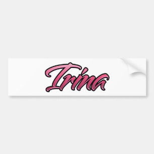Irina verblasst pink Aufkleber Sticker Autoaufkleber