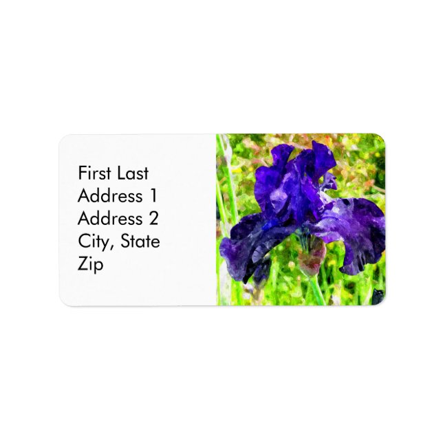 Iris Adressaufkleber (Vorne)