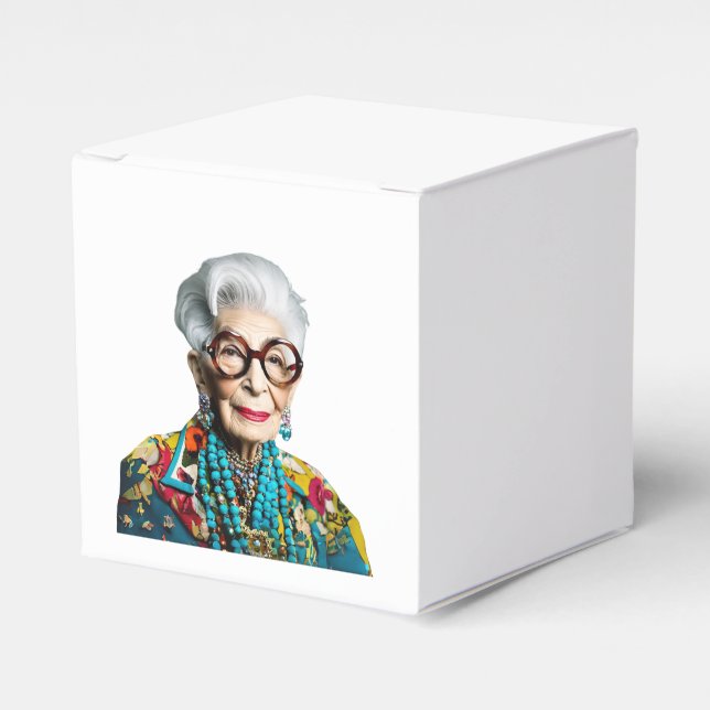 Iris Apfel Geschenkschachtel (Vorderseite)