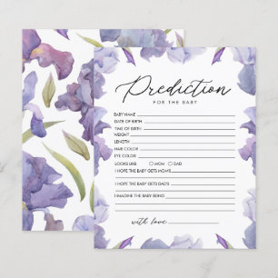 Iris Aquarellblume Vorhersage für Kinderspiel
