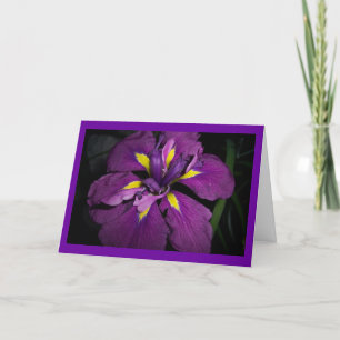 Iris Art Birthday Karte