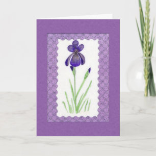 Iris Birthday Card (Großes Print) Karte