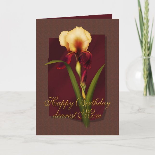 Iris Birthday Karte (Vorderseite)