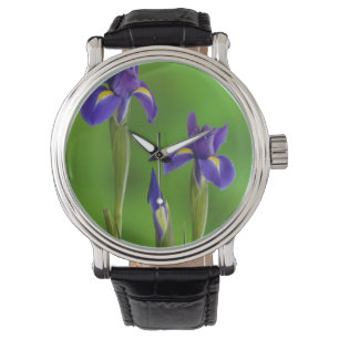 Iris-Blume Armbanduhr