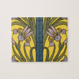 Iris Blume Art Nouveau Glass Pattern Puzzle