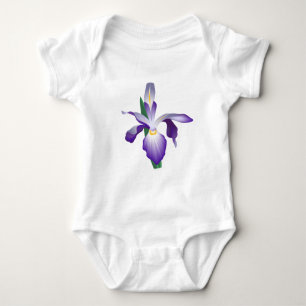 Iris-Blume Baby Strampler