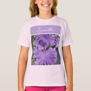 Iris Blume Blume Lila Lavender Lilac Floral T-Shirt