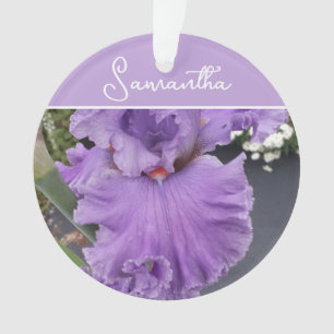 Iris Blume Blume Lila Lavender Lilac Schürze Ornament
