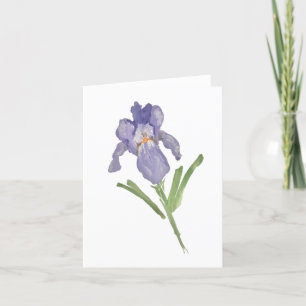 Iris-Blume Dankeskarte