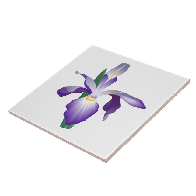 Iris-Blume Fliese (Seite)