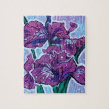 Iris Blume Frühlingsblumen Blumenbemalung Lila