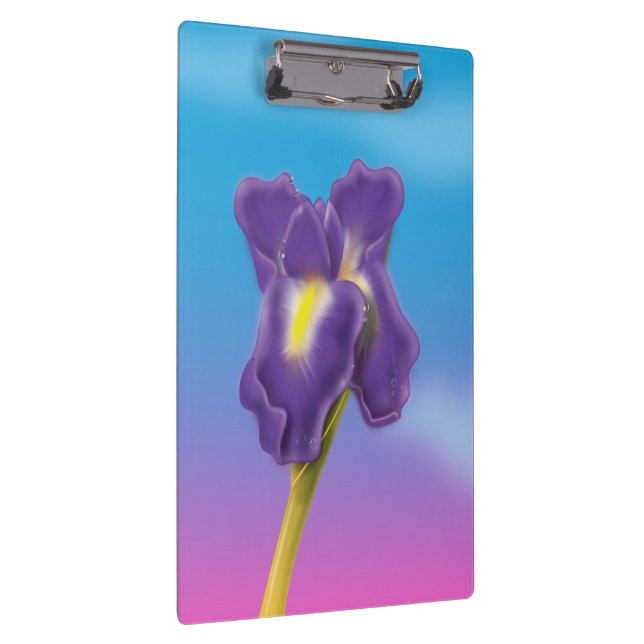 Iris-Blume Klemmbrett (Rechts)