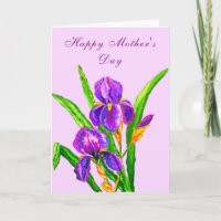 Iris Blume Muttertagskarte