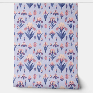 Iris Blume Pattern Tapete