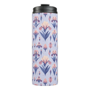 Iris Blume Pattern Thermosbecher