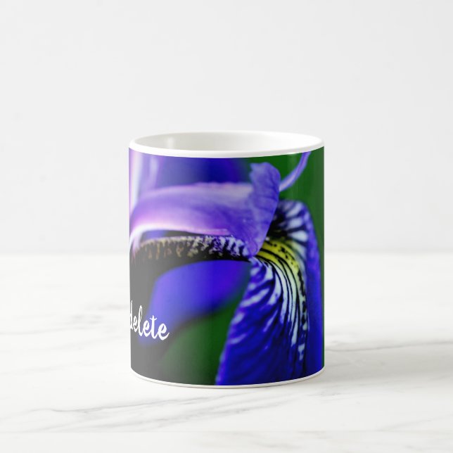 Iris Blume Personalisiert Kaffeetasse (Mittel)