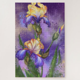Iris Blume Puzzle Irises