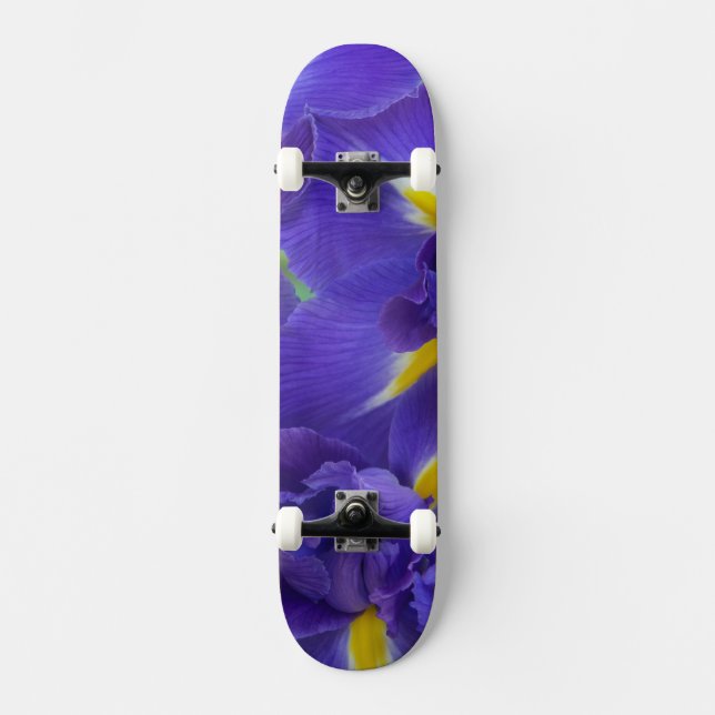 Iris-Blume Skateboard (Vorderseite)