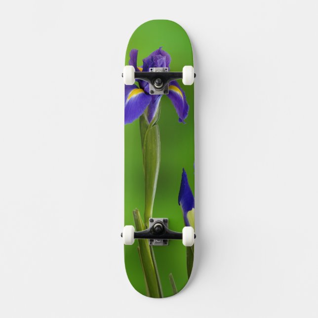 Iris-Blume Skateboard (Vorderseite)