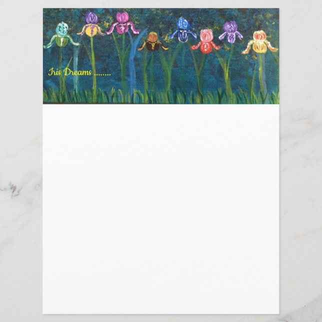 Iris-Blume stationär (Vorderseite)