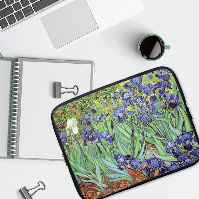 Iris Blume Vincent van Gogh Laptopschutzhülle (Von Creator hochgeladen)