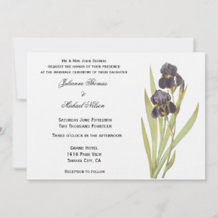 Iris Blume Wedding Einladung