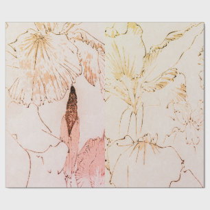 IRIS-BLUME-Wrapper Geschenkpapier
