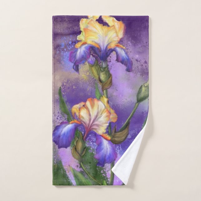 Iris Blumen Badetuch Badhandtuch Set (Handtuch)