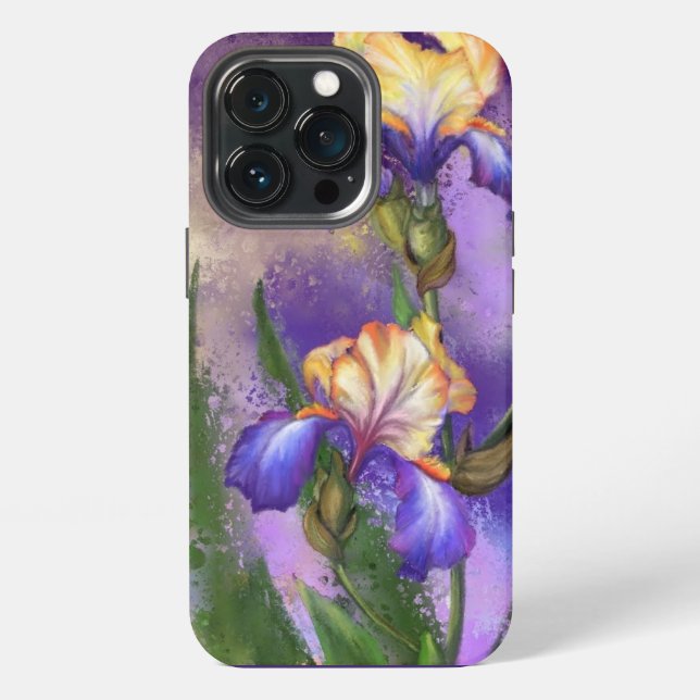 Iris Blumen iPhone-Hülle iPhone Hülle (Hinten)