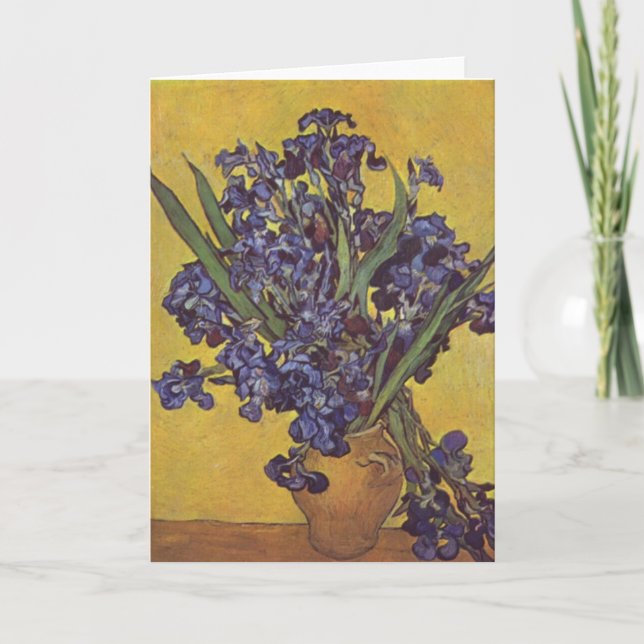 Iris-Blumen Vincents Willem Van Gogh Karte (Vorderseite)