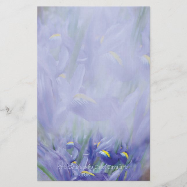 Iris-Blumenstrauß-Briefpapier Briefpapier (Vorderseite)